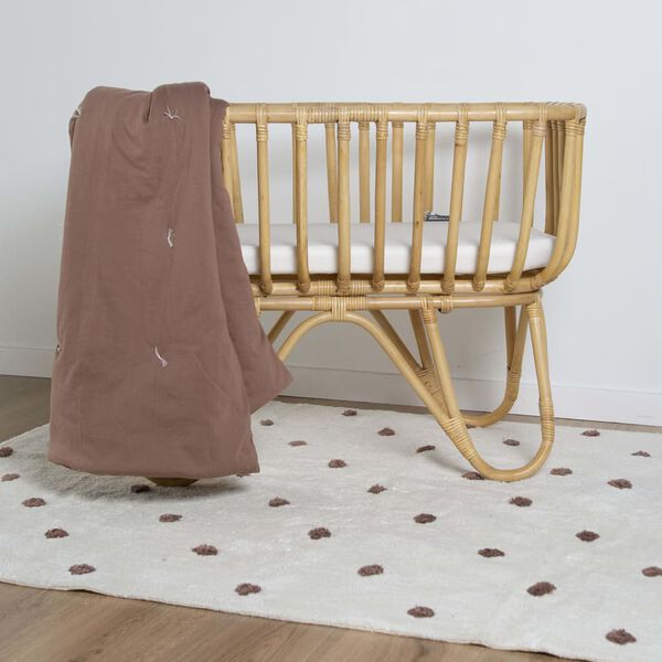 CHILDHOME Quilted Blanket 140x100 cm Rust