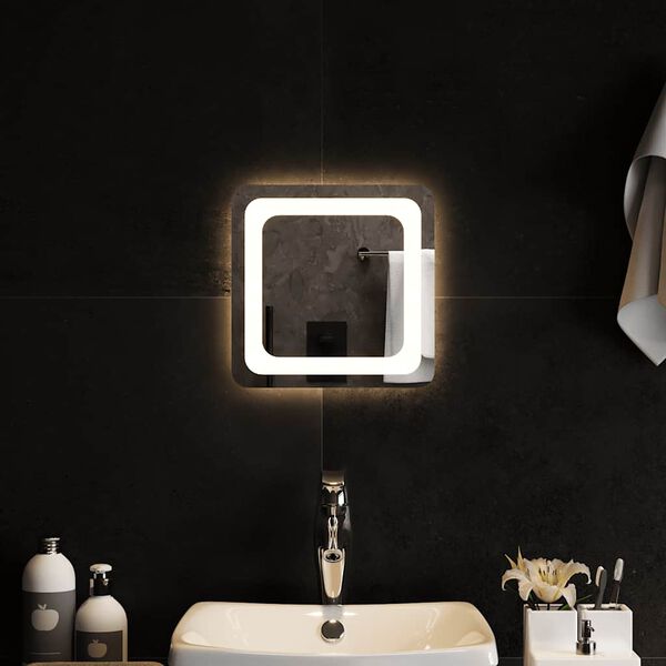 vidaXL LED Bathroom Mirror 30x30 cm