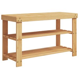 vidaXL Shoe Rack 3-Tier 70x27.5x45 cm Bamboo