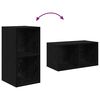 vidaXL TV Cabinet Set Wall-mounted 3 pcs Black Oak Engineered Wood