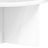 vidaXL Wall Shelf High Gloss White 38 x 19 x 19 cm Engineered Wood