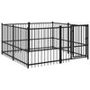 vidaXL Outdoor Dog Kennel Steel 3.75 m&sup2;