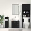 vidaXL Sink Cabinet Black Oak 63x30x54 cm Engineered Wood