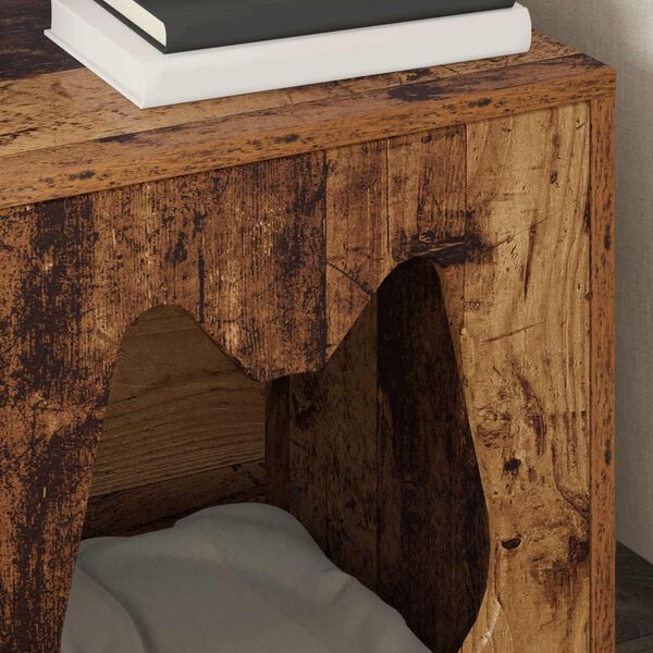 vidaXL Cat House Old Wood 42.5 x 40 x 53.5 cm Engineered Wood