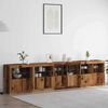 vidaXL LED Sideboard Old Wood 283 x 37 x 67 cm Engineered Wood