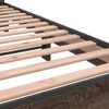 vidaXL Bed Frame without Mattress Brown Oak 140x200 cm