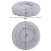 vidaXL Washable Dog & Cat Cushion Light Grey 90x90x16 cm Plush
