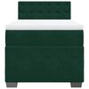 vidaXL Box Spring Bed with Mattress Dark Green 80x200 cm Velvet