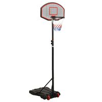 vidaXL Basketball Stand Black 216-250 cm Polyethene