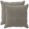 vidaXL Cushion with Pillow HOUTEN 2 pcs Light Grey Velvet