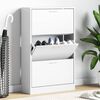vidaXL Shoe Cabinet White 63x24x103 cm Engineered Wood