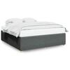 vidaXL Bed Frame without Mattress Dark Grey Super King Fabric