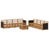 vidaXL Outdoor Sofa Set 9 pcs Natural
