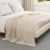 vidaXL Throw Blanket Beige 200 x 150 cm Fleece