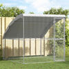 vidaXL Chicken Cage Silver 2 x 2 x 2 m Galvanised Steel