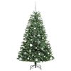 vidaXL Artificial Hinged Christmas Tree Green 150 cm PVC and Metal