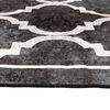 vidaXL Rug Washable Black and White 80x150 cm Anti Slip