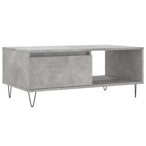 vidaXL Coffee Table Concrete Grey 90x50x36.5 cm Engineered Wood