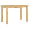 vidaXL Dining Table Corona 112x60x75 cm Solid Wood Pine