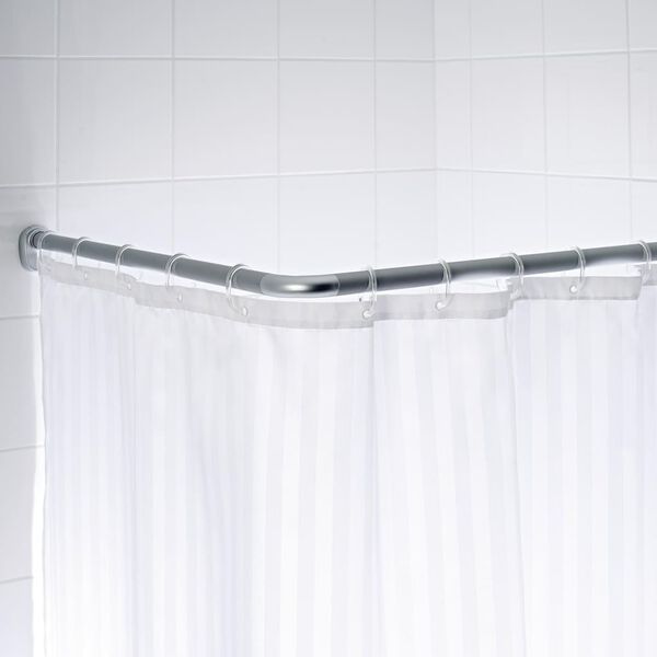 RIDDER Universal Corner Shower Curtain Rod 90x90x2.5 cm