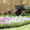 vidaXL Lawn Edgings Black 4000 x 4 x 5 cm Plastic