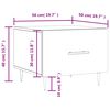 vidaXL Coffee Tables 2 pcs White 50x50x40 cm Engineered Wood