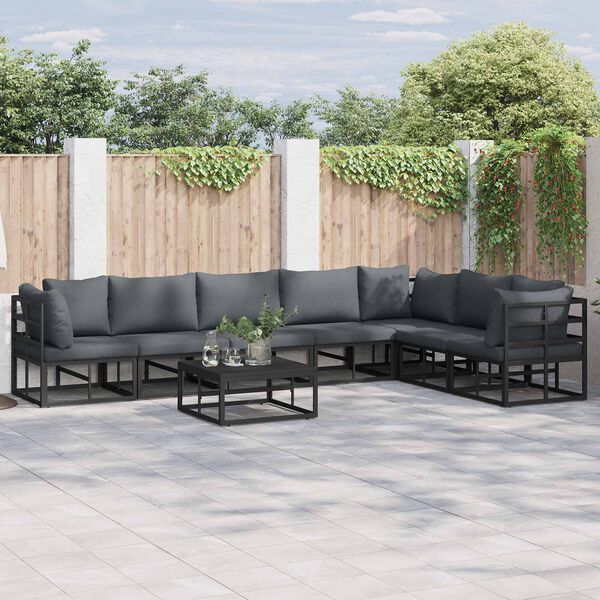vidaXL Garden Sofa Set with Cushion 7 pcs