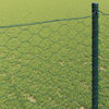 vidaXL Hexagon Fence Green 0.5 x 10 m PVC