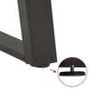 vidaXL Dining Table Legs U-Shaped 2 pcs Anthracite 80x(72-73) cm Steel