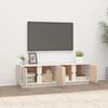 vidaXL TV Cabinet White 140x40x40 cm Solid Wood Pine