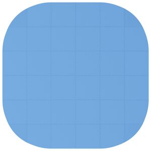 vidaXL Pool Ground Mat 36 pcs &Oslash; 350 cm Round EVA Foam Blue