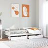 vidaXL Daybed with Drawers without Mattress 90x200 cm Solid Wood
