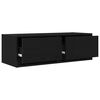 vidaXL TV Cabinet Black Oak 80x31x25.5 cm Engineered Wood