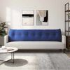 vidaXL Back Pillow Police Blue 200 x 24 x 50 cm Velvet