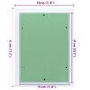 vidaXL Access Panel Green and Silver 35 x 45 cm