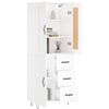 vidaXL Highboard White 69.5x34x180 cm Engineered Wood