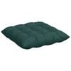 vidaXL Seat Cushions 2 pcs Dark Green 40 x 40 x 6 cm Fabric