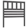 vidaXL Bed Headboard Grey 96x4x100 cm Solid Wood Pine