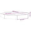 vidaXL Sandbox with Seats Honey Brown Octagon Solid Wood Pine