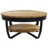 vidaXL Coffee Table Solid Rough Mango Wood 65x32 cm