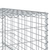 vidaXL Gabion Basket with Cover 500x100x150 cm Galvanised Iron