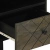 vidaXL Bedside Cabinet Black 40x33x46 cm Solid Wood Mango