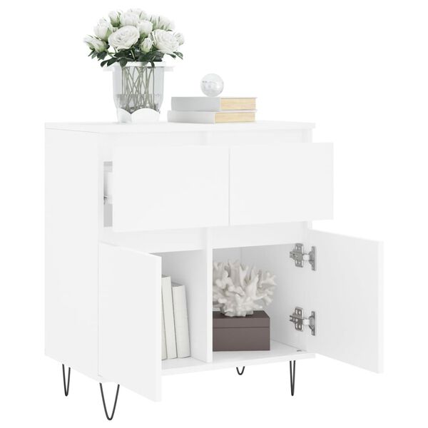 vidaXL Sideboard White 60x35x70 cm Engineered Wood