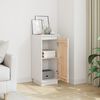 vidaXL Sideboard White 31.5x34x75 cm Solid Wood Pine