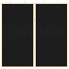 vidaXL Chalkboard Folding Black 80 x 1.4 x 80 cm Solid pine wood
