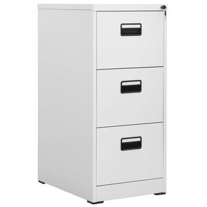 vidaXL Filing Cabinet Light Grey 46x62x102.5 cm Steel