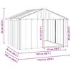 vidaXL Dog House Anthracite 116.5x103x81.5 cm Galvanised Steel