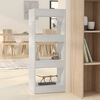 vidaXL Book Cabinet/Room Divider High Gloss White 40x30x103 cm Engineered Wood