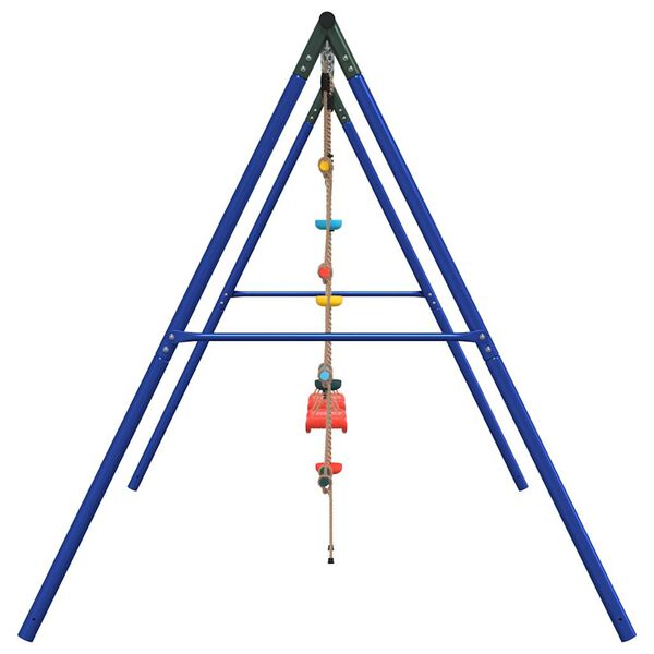 vidaXL Outdoor Swing Set with Swing. Trapeze. Ladder. Disc Swing