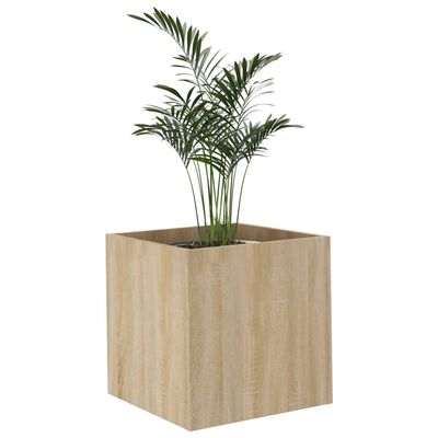 vidaXL Planter Box Sonoma Oak 40x40x40 cm Engineered Wood